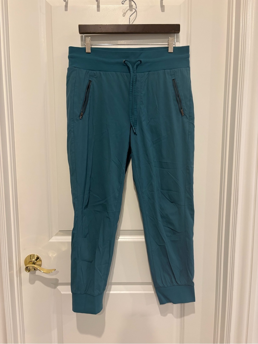 Athleta Trekkie North Crop Joggers Teal 12